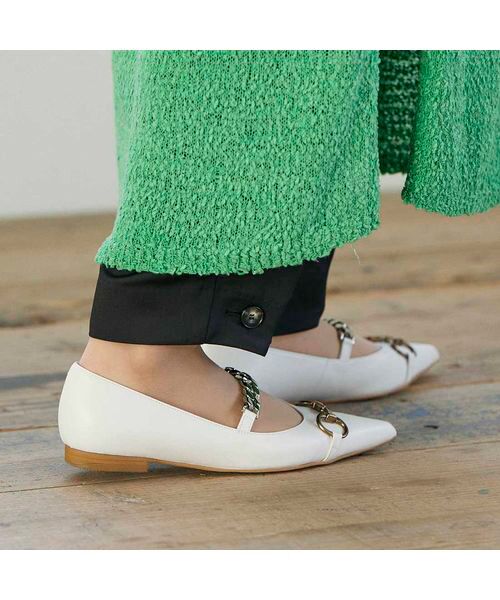 MODE ET JACOMO / モードエジャコモ フラットシューズ | ポインテッドトゥメリージェーンパンプス | 詳細7