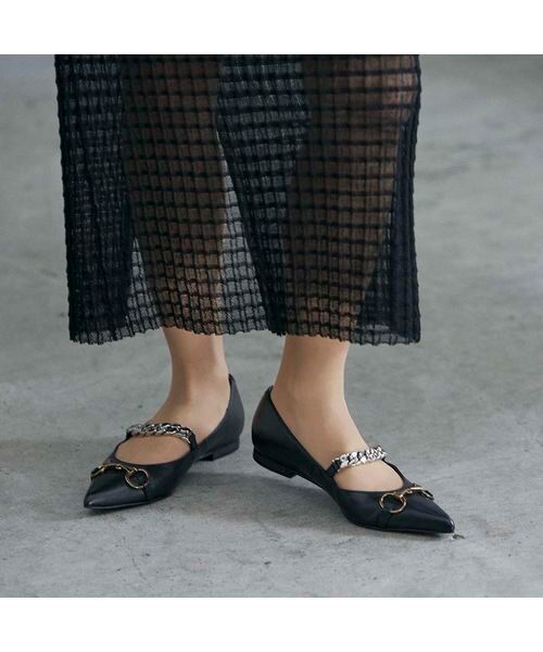 MODE ET JACOMO / モードエジャコモ フラットシューズ | ポインテッドトゥメリージェーンパンプス | 詳細16