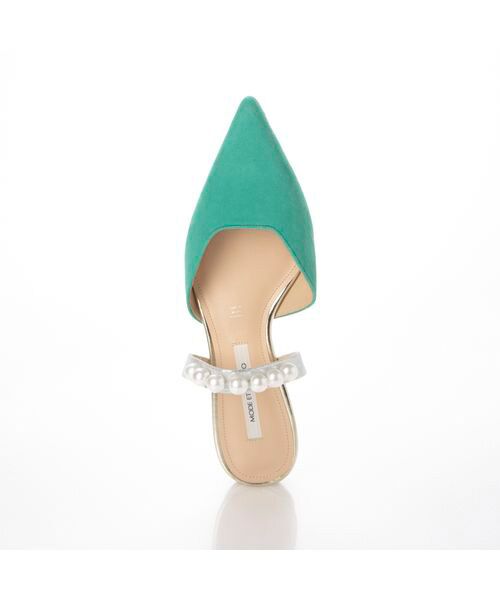 MODE ET JACOMO / モードエジャコモ サンダル | パールモチーフフラットミュール | 詳細10