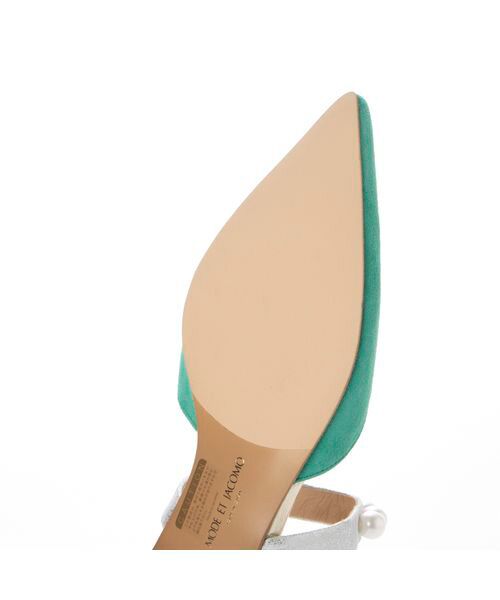 MODE ET JACOMO / モードエジャコモ サンダル | パールモチーフフラットミュール | 詳細11