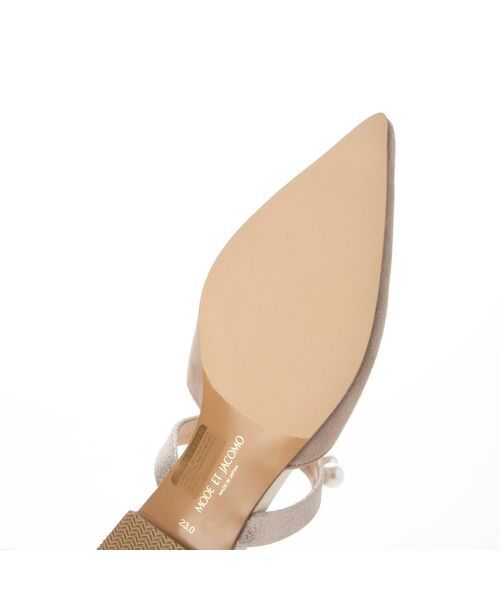 MODE ET JACOMO / モードエジャコモ サンダル | パールモチーフフラットミュール | 詳細17