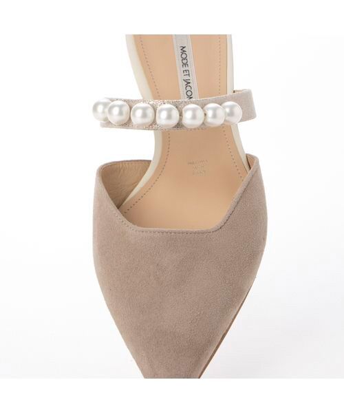 MODE ET JACOMO / モードエジャコモ サンダル | パールモチーフフラットミュール | 詳細18