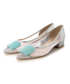 MODE ET JACOMO / モードエジャコモ パンプス | スクエアモチーフチュールパンプス