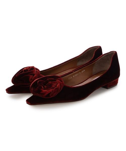 MODE ET JACOMO / モードエジャコモ フラットシューズ | フラワーモチーフフラットパンプス | 詳細1