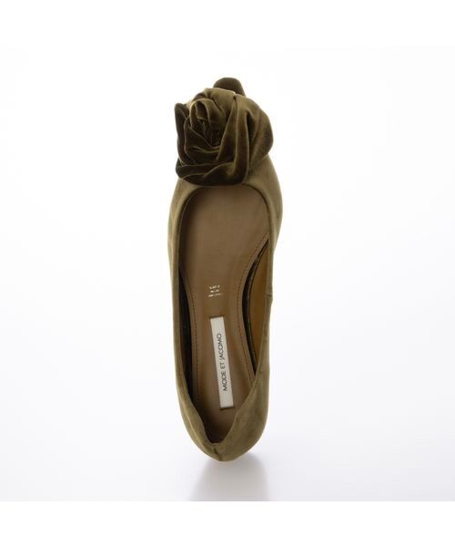 MODE ET JACOMO / モードエジャコモ フラットシューズ | フラワーモチーフフラットパンプス | 詳細10