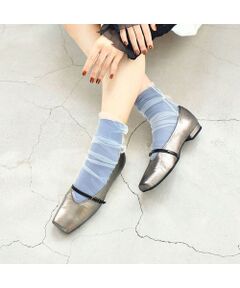 MODE ET JACOMO / モードエジャコモ フラットシューズ | スクエアトゥメリージェーンパンプス