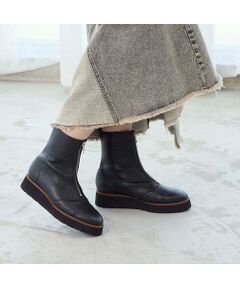 MODE ET JACOMO / モードエジャコモ ブーツ（ショート丈） | 厚底フロントジッパーブーツ