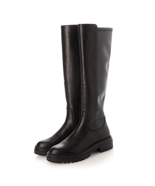 MODE ET JACOMO / モードエジャコモ ブーツ（ロング丈） | ストレッチロングブーツ（ブラック）