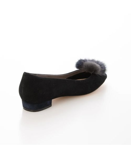MODE ET JACOMO / モードエジャコモ フラットシューズ | ファー付ポインテッドトゥフラットパンプス | 詳細12