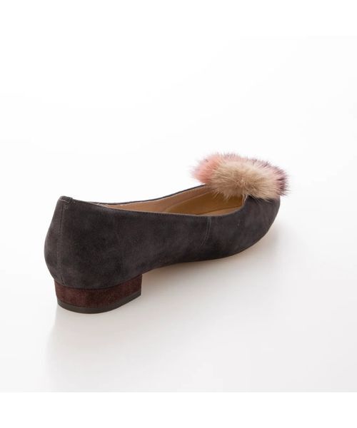 MODE ET JACOMO / モードエジャコモ フラットシューズ | ファー付ポインテッドトゥフラットパンプス | 詳細19