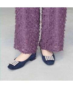 MODE ET JACOMO / モードエジャコモ フラットシューズ | アシンメトリービジューフラットパンプス