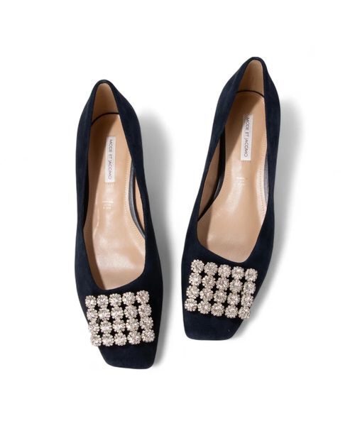 MODE ET JACOMO / モードエジャコモ フラットシューズ | アシンメトリービジューフラットパンプス | 詳細1