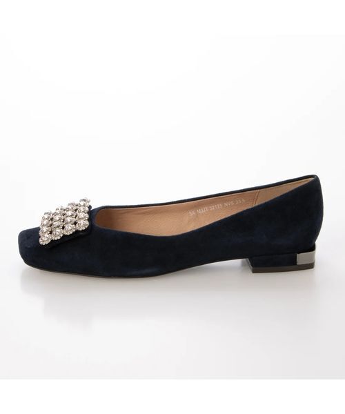 MODE ET JACOMO / モードエジャコモ フラットシューズ | アシンメトリービジューフラットパンプス | 詳細3