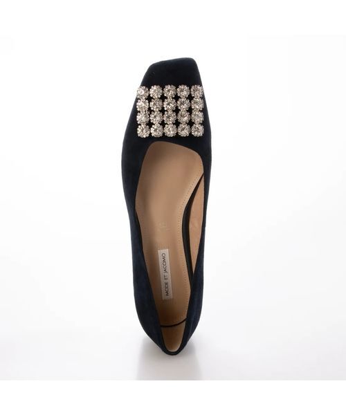 MODE ET JACOMO / モードエジャコモ フラットシューズ | アシンメトリービジューフラットパンプス | 詳細5