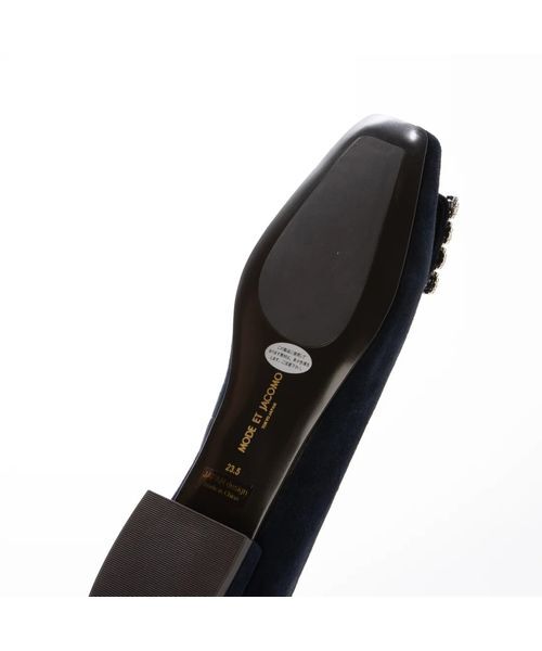 MODE ET JACOMO / モードエジャコモ フラットシューズ | アシンメトリービジューフラットパンプス | 詳細6