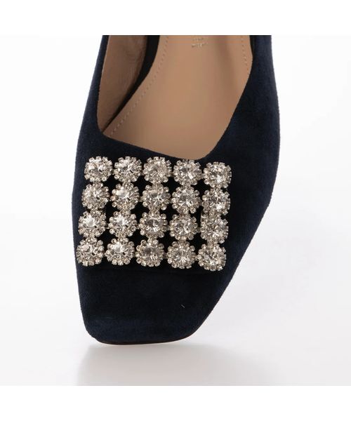 MODE ET JACOMO / モードエジャコモ フラットシューズ | アシンメトリービジューフラットパンプス | 詳細7