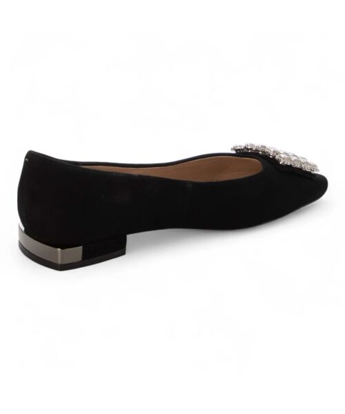 MODE ET JACOMO / モードエジャコモ フラットシューズ | アシンメトリービジューフラットパンプス | 詳細10