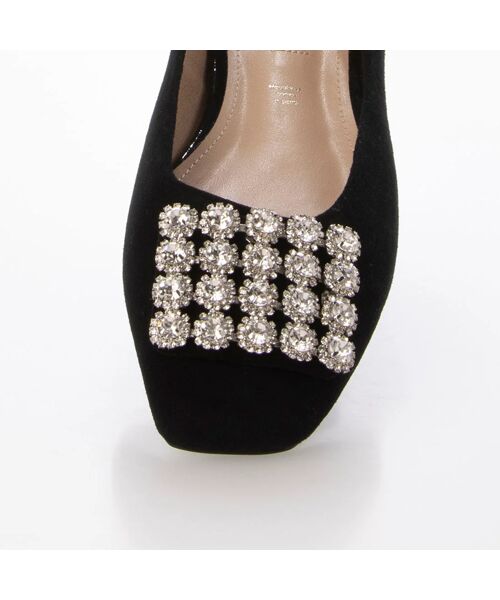 MODE ET JACOMO / モードエジャコモ フラットシューズ | アシンメトリービジューフラットパンプス | 詳細13