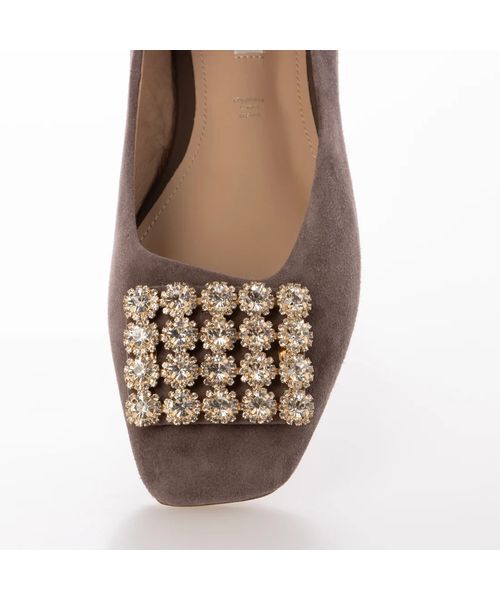 MODE ET JACOMO / モードエジャコモ フラットシューズ | アシンメトリービジューフラットパンプス | 詳細18