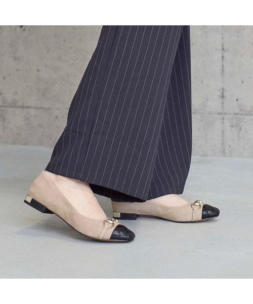 MODE ET JACOMO / モードエジャコモ フラットシューズ | スクエアビットフラットパンプス | 詳細19