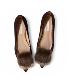 MODE ET JACOMO / モードエジャコモ フラットシューズ | コンビファー付きフラットパンプス