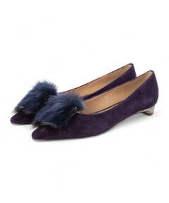 MODE ET JACOMO / モードエジャコモ フラットシューズ | コンビファー付きフラットパンプス