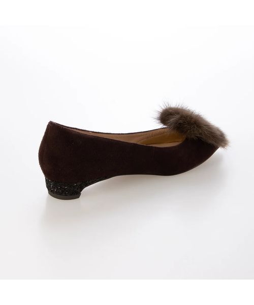 MODE ET JACOMO / モードエジャコモ フラットシューズ | コンビファー付きフラットパンプス | 詳細3