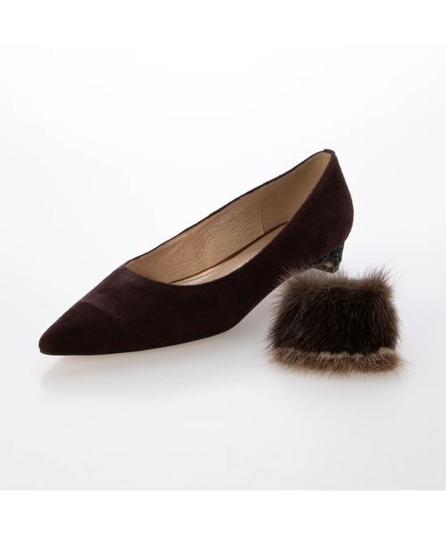 MODE ET JACOMO / モードエジャコモ フラットシューズ | コンビファー付きフラットパンプス | 詳細7