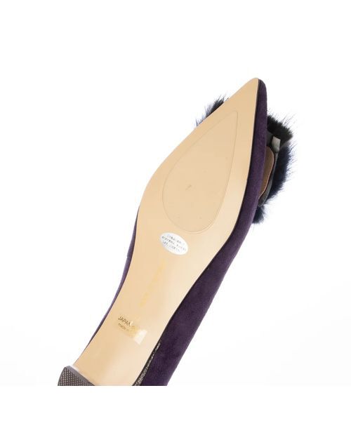 MODE ET JACOMO / モードエジャコモ フラットシューズ | コンビファー付きフラットパンプス | 詳細11