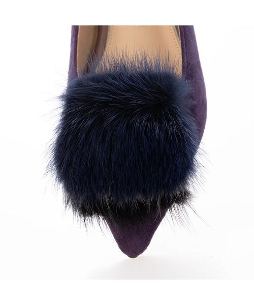 MODE ET JACOMO / モードエジャコモ フラットシューズ | コンビファー付きフラットパンプス | 詳細12