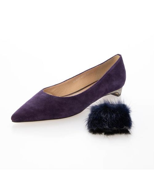 MODE ET JACOMO / モードエジャコモ フラットシューズ | コンビファー付きフラットパンプス | 詳細13