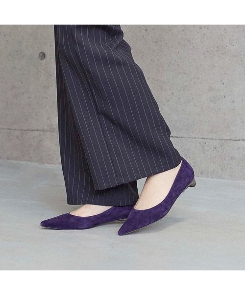 MODE ET JACOMO / モードエジャコモ フラットシューズ | コンビファー付きフラットパンプス | 詳細14