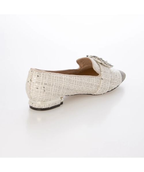 MODE ET JACOMO / モードエジャコモ フラットシューズ | ビジューバックル付きオペラシューズ | 詳細3