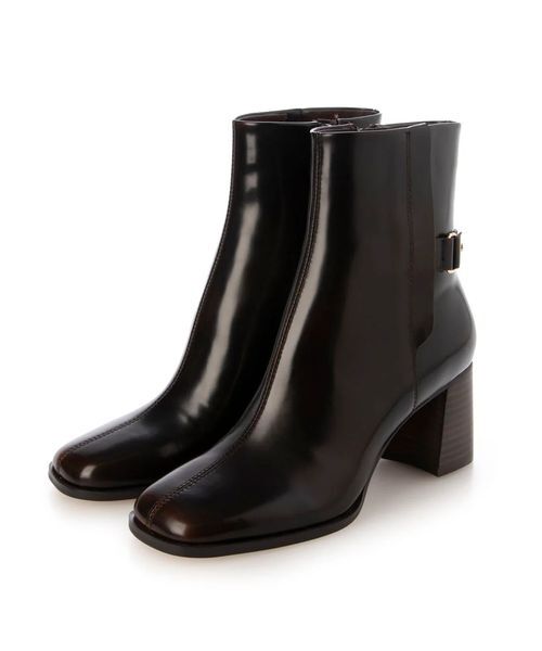 MODE ET JACOMO / モードエジャコモ ブーツ（ショート丈） | サイドバックルショートブーツ（ブラウン）