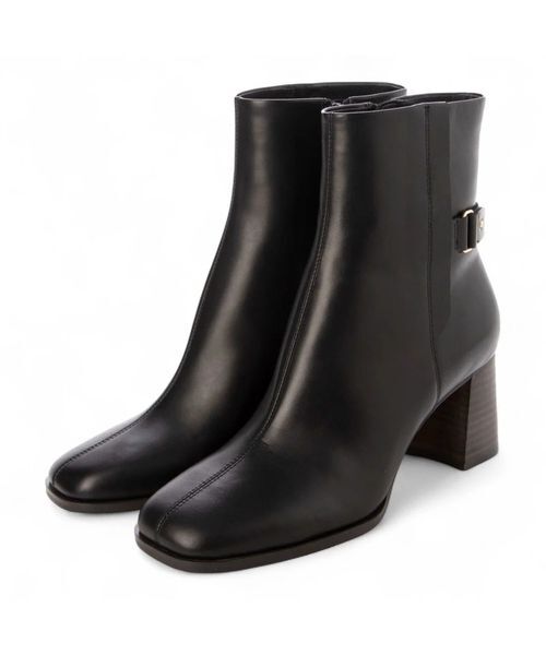 MODE ET JACOMO / モードエジャコモ ブーツ（ショート丈） | サイドバックルショートブーツ（ブラック）