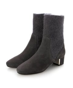 MODE ET JACOMO / モードエジャコモ ブーツ（ショート丈） | リブニットソックスショートブーツ