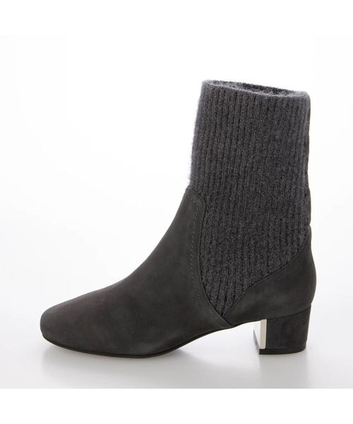 MODE ET JACOMO / モードエジャコモ ブーツ（ショート丈） | リブニットソックスショートブーツ | 詳細8