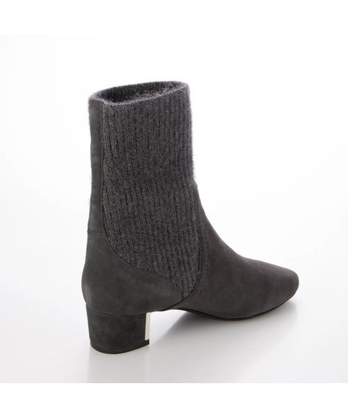 MODE ET JACOMO / モードエジャコモ ブーツ（ショート丈） | リブニットソックスショートブーツ | 詳細9