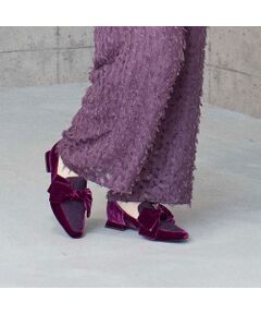 MODE ET JACOMO / モードエジャコモ フラットシューズ | ベルベットリボンローファー