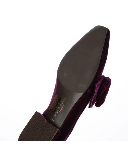 MODE ET JACOMO / モードエジャコモ フラットシューズ | ベルベットリボンローファー | 詳細5
