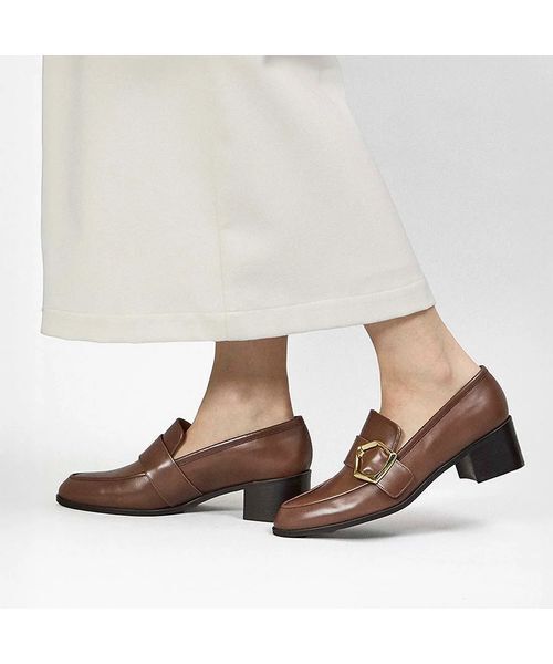 MODE ET JACOMO / モードエジャコモ パンプス | バックルヒールローファー（ダークブラウン）
