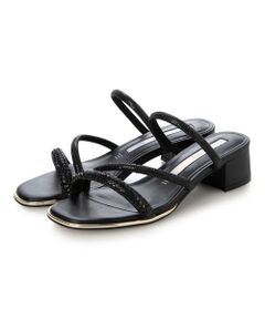 MODE ET JACOMO / モードエジャコモ サンダル | ラインストーンストラップミュールサンダル