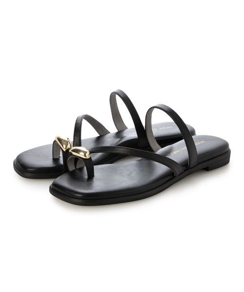 MODE ET JACOMO / モードエジャコモ サンダル | リングフラットトングサンダル（ブラック）