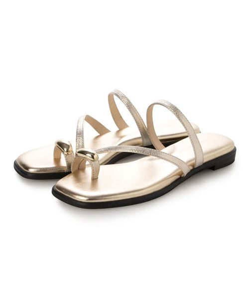 MODE ET JACOMO / モードエジャコモ サンダル | リングフラットトングサンダル（ゴールド）