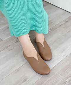 MODE KAORI / モードカオリ フラットシューズ | 【本革】Vカットスリッポンシューズ7121