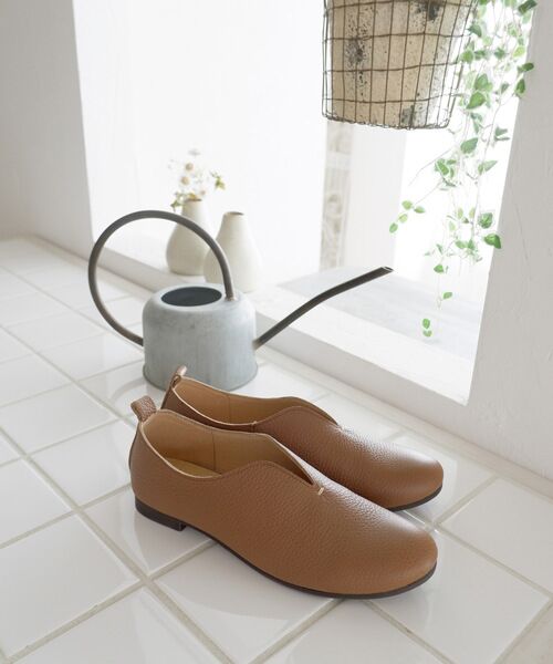 MODE KAORI / モードカオリ フラットシューズ | 【本革】Vカットスリッポンシューズ7121 | 詳細7