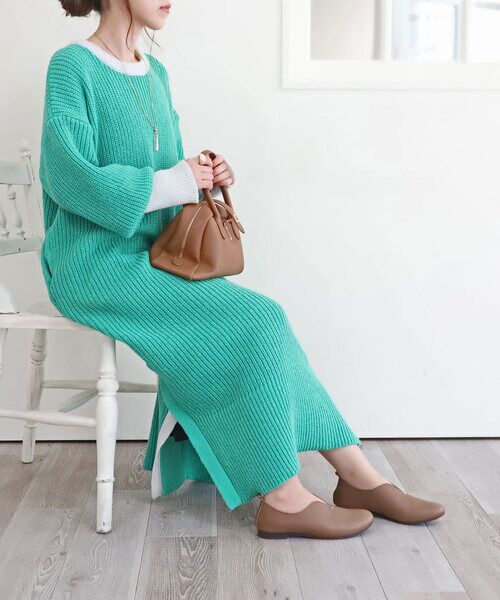 MODE KAORI / モードカオリ フラットシューズ | 【本革】Vカットスリッポンシューズ7121 | 詳細10