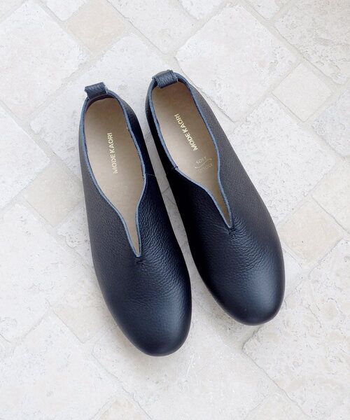 MODE KAORI / モードカオリ フラットシューズ | 【本革】Vカットスリッポンシューズ7121 | 詳細16