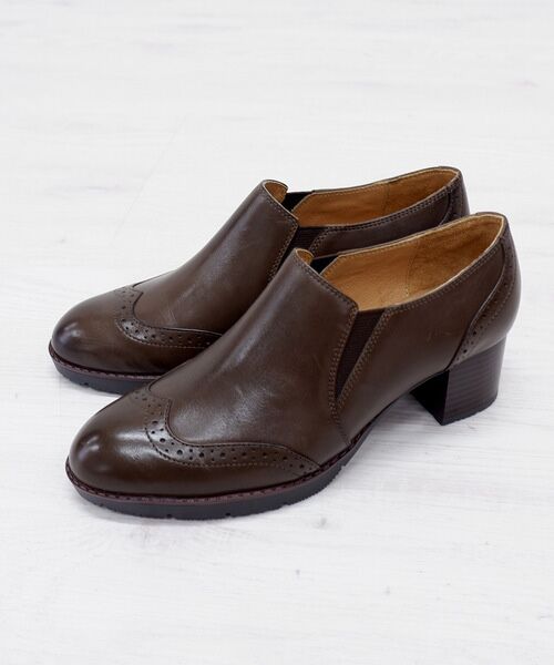 MODE KAORI / モードカオリ パンプス | 【本革】 ウィングチップサイドゴアブーティ 21514 | 詳細5