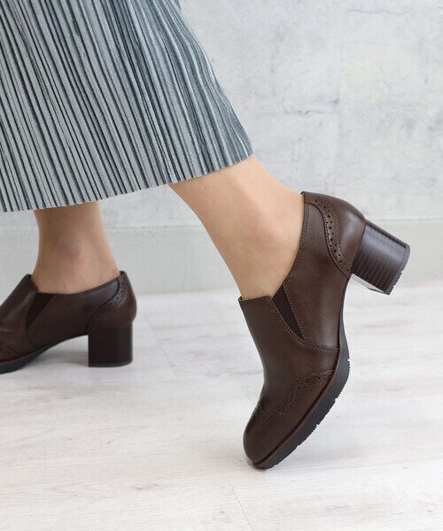 MODE KAORI / モードカオリ パンプス | 【本革】 ウィングチップサイドゴアブーティ 21514 | 詳細8